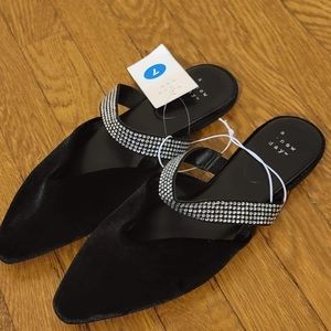 NWT A NEW DAY OPEN BACK FLAT SHOE.  Size 7